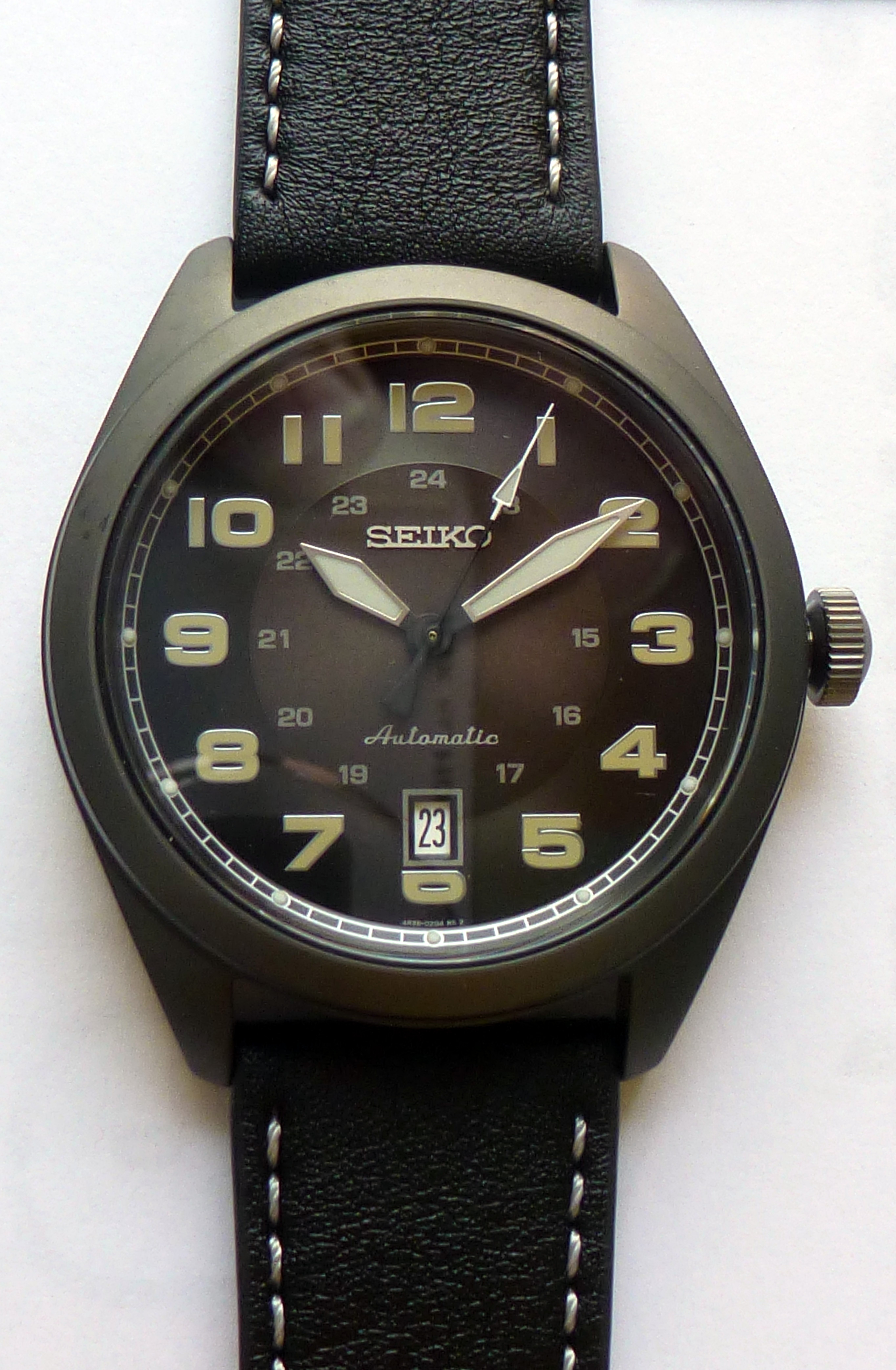 Seiko Automatic Herrenarmbanduhr Lederarmband SRPC89K1